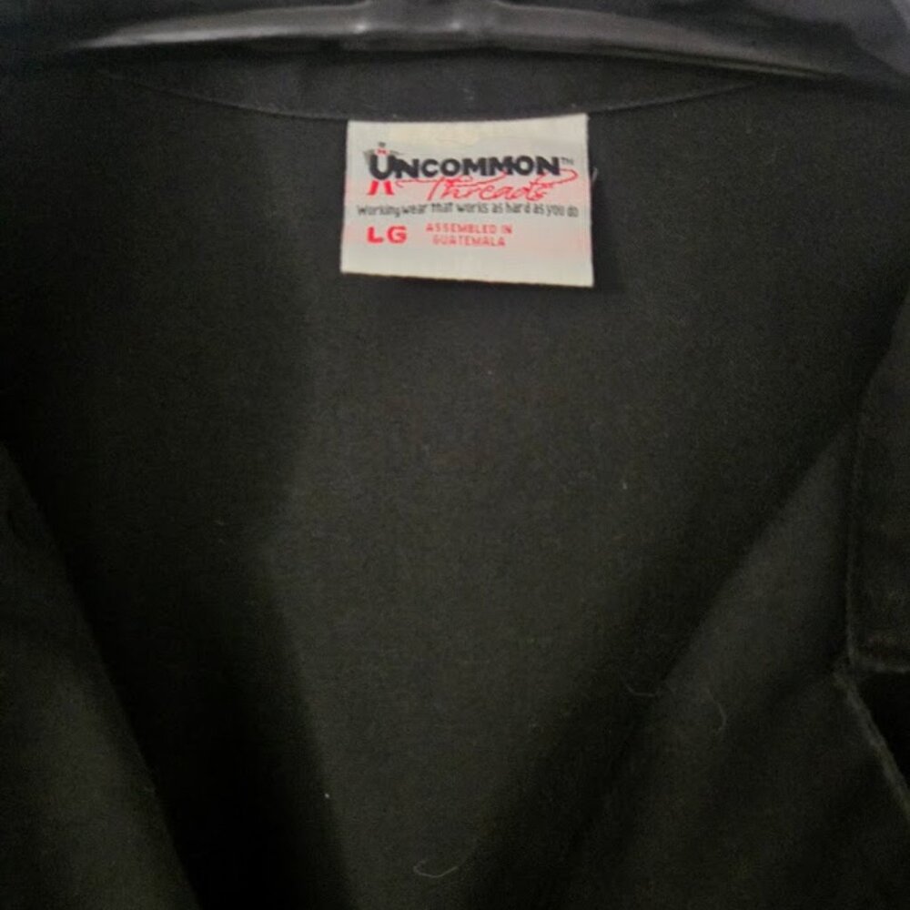 Uncommon Threads Chef black short sleeve button down Size L - Picture 5 of 7